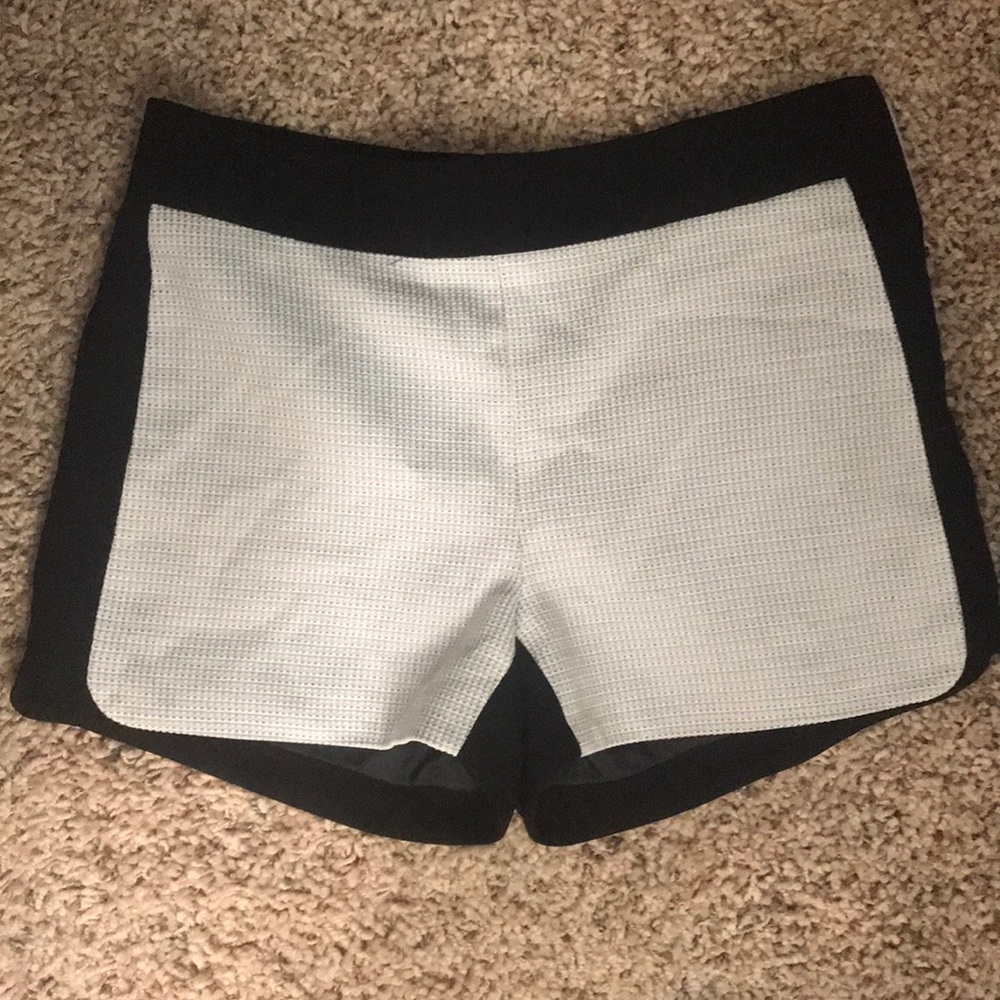 J Crew tuxedo shorts.
